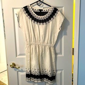 J. Crew black and white dress size 4